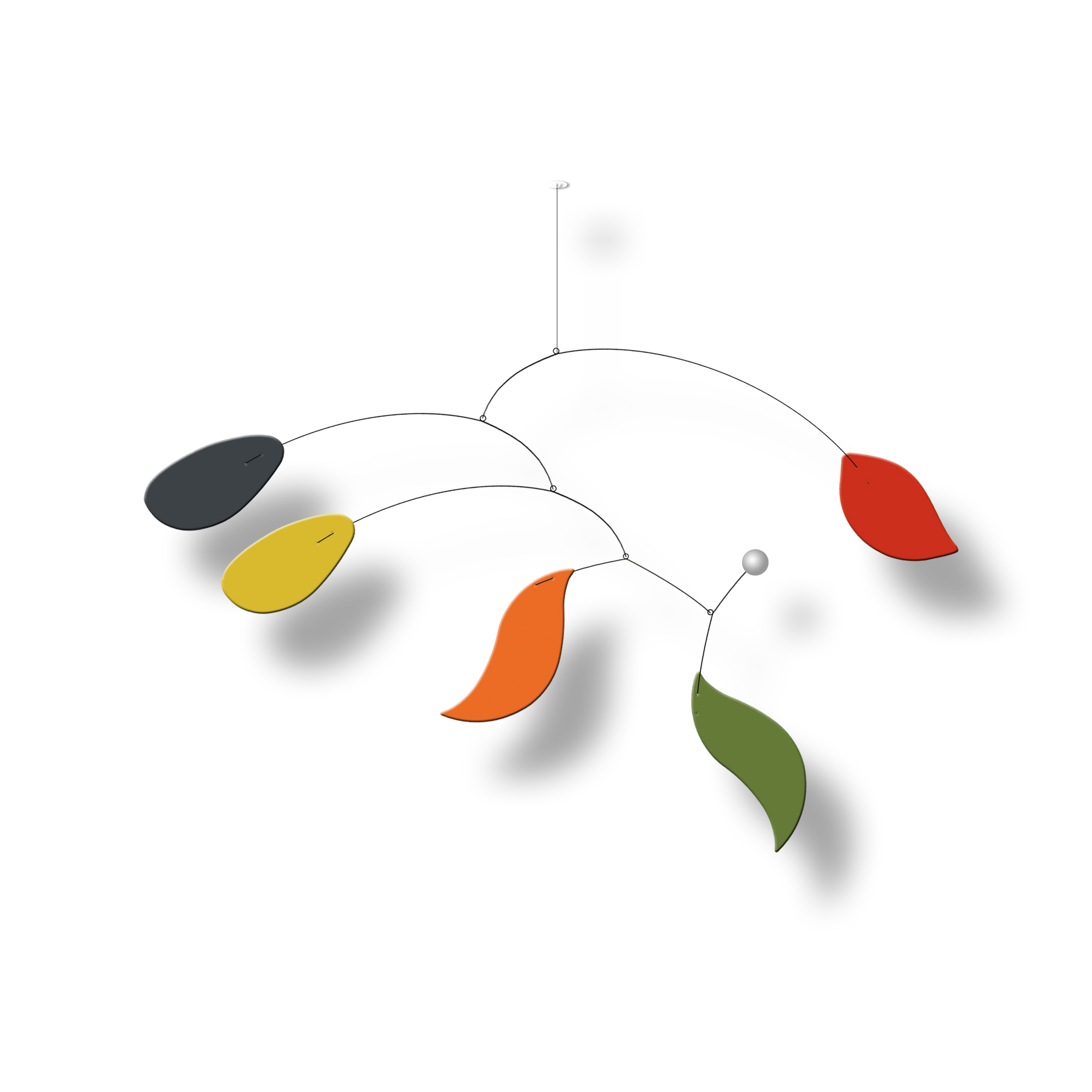 Mobile Calder Personnalisable Bolero Configuration Autre sur fond blanc | Virvoltan