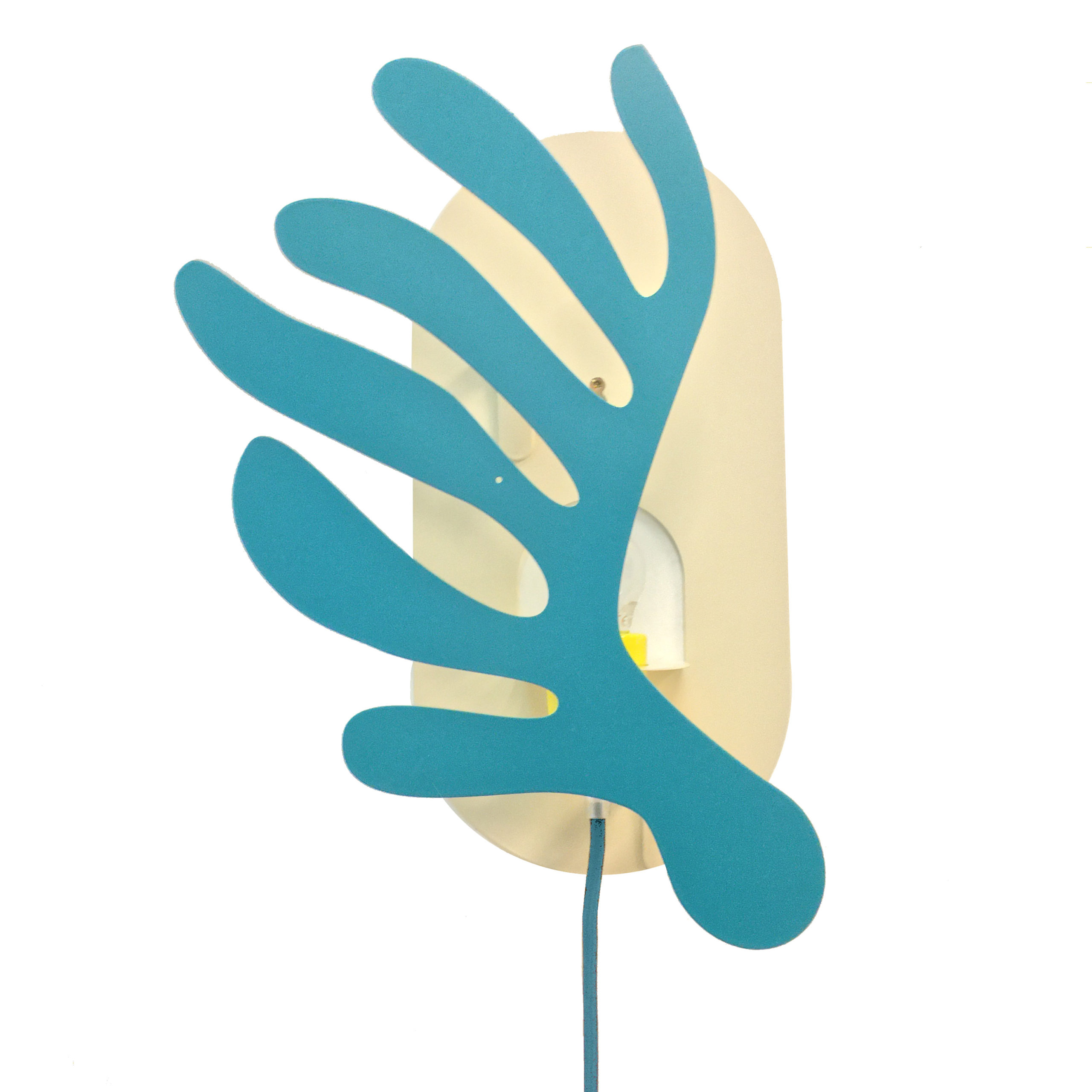 BALLADE bleu paon, baladeuse murale | Virvoltan